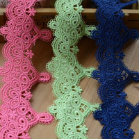 1 метр, ширина 7 см, красивое новое поступление, кружевная отделка, лента, красочный цветок, вышитая сетка, детское украшение для дома