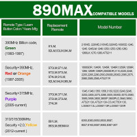 5 шт. LiftMaster 890MAX 893LM 831LM 370LM 371LM 970LM 971LM 973LM устройство для открывания ворот с дистанционным управлением для гаража, совместимое с LiftMaster