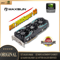 Видеокарта MAXSUN NVIDIA GeForce RTX2060Super, 8 ГБ, 12 нм, 4,0 бит, 8 контактов, GDDR6, PCI Express, x 16, бывшая в употреблении видеокарта