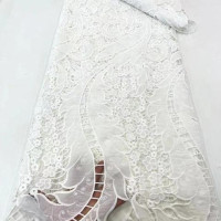 Африканская шифоновая кружевная ткань 2023, Высококачественный кружевной материал, нигерийская французская африканская кружевная ткань для женского свадебного платья