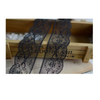 Кружевная кукла из гладкого полиэстера, Черное кружево