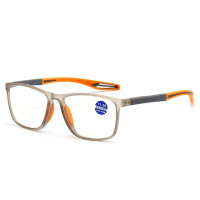 Модные Спортивные очки TR90 с силиконовой оправой для дальнозоркости очки для чтения с защитой от синего света мужские очки для пожилых людей ультратонкие от + 1,0 до + 4,0