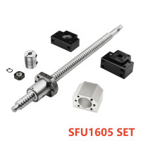 SFU1204/1605 комплект: RM1204/1605 рулонный шариковый винт C7 с концевой обработкой + 1204/1605 шариковая гайка + Корпус гайки + BK/BF10 концевая опора + пара