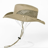 Мужская Рыбацкая шляпа, Солнцезащитная модная кепка, летняя Складная рыболовная Кепка с УФ-защитой