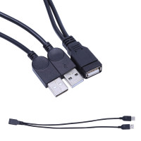 Кабель-Разветвитель USB 2.0 Type A, 1 гнездо-2 штекера, 831D