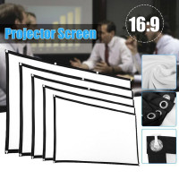 Portable Projector Screen Simple Curtain Anti-Light 60 72 84 100 120 150 inch Projection Screen for Home Office KTV Display