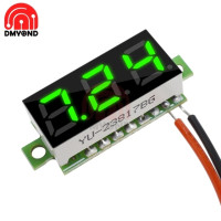 0.28 inch 0.28" DC 2.5-30V Mini LCD Digital LED Car Voltmeter Voltage Panel Meter Tester Detector Monitor Red Green Blue Yellow