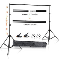 SH Photography Background Backdrop Stand Support Picture Canvas Frame System Kit With Carry Case For Muslin Photo Video Studio