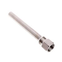 Stainless Steel Thermowell 1/2" NPT Threads 130mm Long For Temperature Sensors G07 Great Value