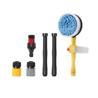 Auto Accessories Car Cleaning Brush Car Wash Foam Brush Automatic Rotary Long Handle Cleaning Mop Chenille Broom Cleaning Tools