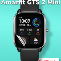 Гидрогелевая защитная пленка (Глянец) для смарт часов Amazfit GTS 2 Mini/бронепленка амазфит ГТС 2 мини