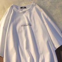 Women's T-shirt Fashion Letter Print T Shirt Women 2023 New Summer Oversized T Shirt O-Neck Casual Short Sleeve Streetwear Tops