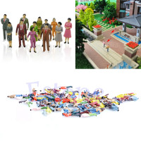 Nice 100x 1:100 Building Layout Model People Train HO Scale Painted Figure Passenger