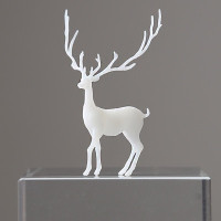 3D Elk Miniature Figurines Decoration Forest Miniatures Micro Landscape Decoration Stuffing Crystal Ball Plastic Fairy Deer