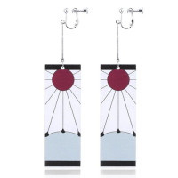 Anime Acrylic Drop Earrings Demon Slayer Kimetsu no Yaiba Blade of Ghost Earings For Women Men Cosplay Jewelry Accessories Gift