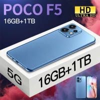 Смартфон Poco F5 Русская версия смартфоны 7.2 дюйма, 16/1 ТБ, лазурный