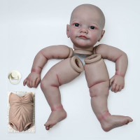 NPK 24inch Finished Doll Size Already Painted Kits Reborn Doll Tobiah with Details Veins Same As Picture with Extra Body