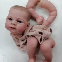 19inch Reborn Doll Kit Lifelike Soft Touch DIY Painted Doll Parts Cute Birthday Christmas Gifts Reborn Doll Toy
