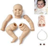 20 Inches Maddie LoL Reborn Baby Kits Unpainted Vinyl Unfinished Parts DIY Blank Kits Dolls Gifts For Girls High Quality ADFO