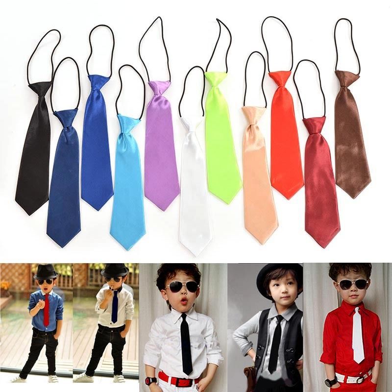 1Pc Classic Kid Suit Boy Baby Fashion Classic 11 Solid Color Adjustable Bowtie Red Black White Chlidren Bow Tie Necktie New Sale