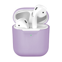 Силиконовый чехол для AirPods 1/2, лавандовый, Deppa