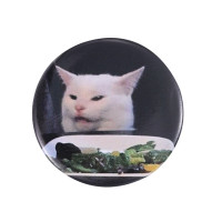 Animal Tinplate Serial Soft Button Pin Cute Duck Sad Cat Meme Brooch Clothes Metal Badge Hat Collar Gift For Friend Kid Jewelry