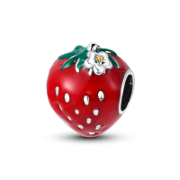 Hot Sell Red Color DIY Bead 100% 925 Sterling Silver Chili High Heels Strawberry Charms Pendants Fit Pandora Original Bracelet