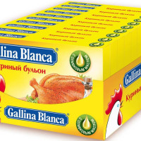 Куриный бульон Галлина Бланка Gallina Blanca 10х80г. 10 упаковок по 8 бульонных кубиков, 80 кубиков.
