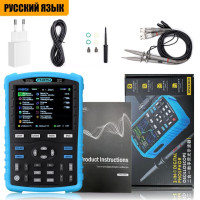 FNIRSI DPOX180H Portable Fluorescent Screen Digital Oscilloscope 180 MHz 50,000wfms/S 2-In-1 Signal Generator 20 MHz ZOOM