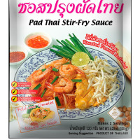 СОУС ПАД ТАЙ ДЛЯ ЖАРКИ В РАСКАЛЕННОМ МАСЛЕ с жаренным арахисом, тайские блюда, азиатские приправы и специи,  блюдо быстрого приготовления