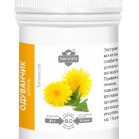 Одуванчик лекарственный Алтайский Forte Vita PREMIUM экстракт корня полностью натуральный в капсулах 60 штук по 500 мг.