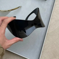 Солнцезащитные очки оверсайз UV400 для мужчин и женщин, брендовые дизайнерские цельнокроеные солнечные очки в стиле панк «Future Technology Sense y2k», 2000