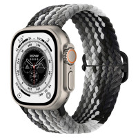 Woven nylon strap For Apple watch Ultra 49mm 8 7 45mm 41mm Breathable comfort bracelet For iwatch 6 5 4 3 SE 44mm 42mm 40mm band