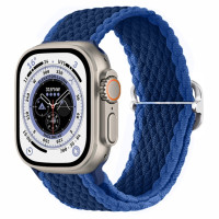 Braided Nylon Strap For Apple Watch Band Ultra 49mm 45mm 44mm 42mm 41mm 40mm 38mm  Elastic Bracelet correa iWatch 8 7 SE 3 4 5 6