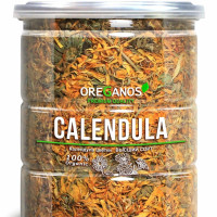 Цветки Календулы сушеные натуральные ноготки, Высший Сорт, Травяной чай, OREGANOS 100г