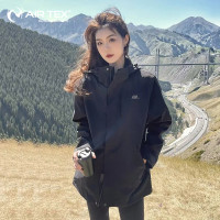 AIRTEX亞特情侶衝鋒衣男女三合一可拆卸戶外防風防水滑雪外套進藏