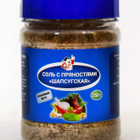 Соль Адыгейская. Соль со специями. Шапшугская. Банка с дозатором 250 г Добрый Гном