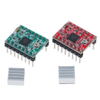 Stepstick A4988 Stepper Motor Driver Reprap 4 PCB Board Replace A4988 For 3D Printer Parts Ramps +1pcs Heatsink