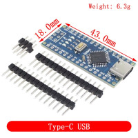 Mini / Type-C / Micro USB Nano 3.0 With the bootloader compatible Nano controller for arduino CH340 USB driver 16Mhz ATMEGA328P