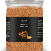 Настоящая КОРИЦА Молотая PREMIUM (Сinnamon Powder) 500 грамм, 49FOOD Натуральная Универсальная Приправа Специя в банке для кофе, чая, выпечки и кулинарии