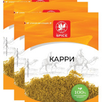 Приправа Карри для овощей, для мясных, для рыбных блюд, для курицы Global Spice- набор 3х25 г