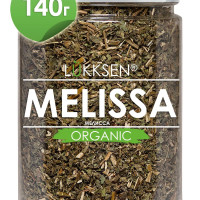 LUKKSEN Мелисса сушеная резаная сухая, чай листовой настой и фитосбор 140 г