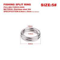 Stainless Steel Split Ring Fishing Double Oval Split Ring Solid Ring Accessories For Fishing Hook Snap Lure Swivel