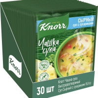 Чашка Супа быстрорастворимый Knorr суп Сырный с сухариками, 15.6 г х 30 шт