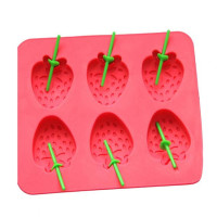 Strawberry Ice Tray BPA Free Ice Cube Mold Food Grade Strawberry Shape Ice Cube Mold Dessert Making Tool Multipurpose