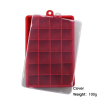 1PC 24-hole Silicone Ice Tray with Lid Square Box Auxiliary Food Puree Cheese Jelly Mold Bar Kitchen Tool Cocktail Cube