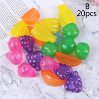 20pcs Star Shaped Creative Ice Cube Outdoor Plastic Reusable Multicolour Ice Stone Party Physical Cooling Bar Tool