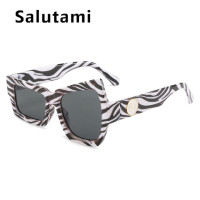 Уникальные асимметричные очки для мужчин и женщин, солнцезащитные аксессуары кошачий глаз в стиле зебры