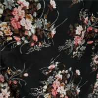 New Fashion Floral Dress Fabric Not See Through Slightly Strechy Trousers Skirt Cosplay Fabric