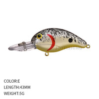 1Pcs 43mm 5.5g Crankbaits Floating Wobbler Lure Topwater Bass Pike Perch Crankbait Mini Wobblers Fishing Tackle Isca Pesca 9181